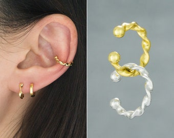 Twisted Ear Cuff-Non Piercing Ear Cuff- Conch Ear Cuff