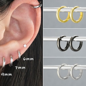 Silver Hoop Earrings-Stacking earrings-Small Hoop Earrings-100% 925 Silver earrings-gold earrings