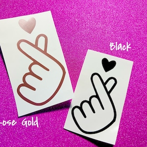 Finger Hearts Decal