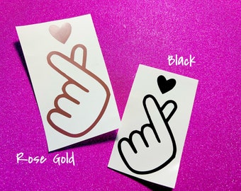 Finger Hearts Decal