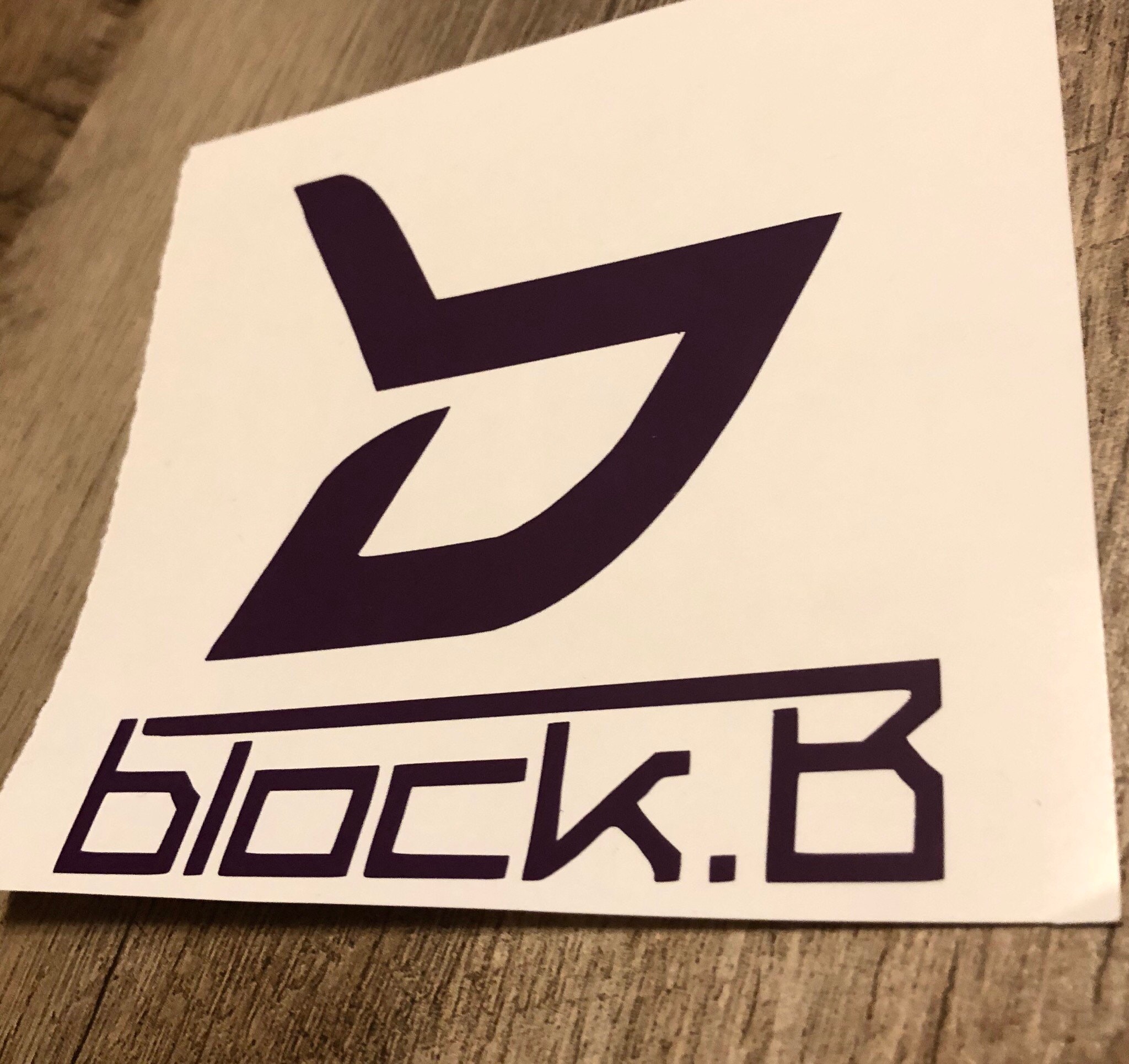 Block B Logo Decal