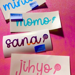Twice Name Lightstick Decals