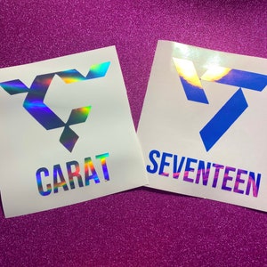 Calcomanías del logotipo de Seventeen/Carat 2022