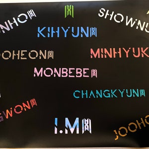 Monsta X x Monbebe Lightstick Decals