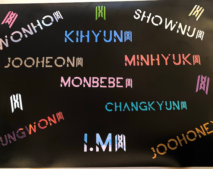 Monsta X x Monbebe Lightstick Decals