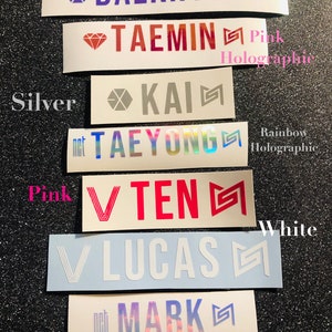 SuperM Lightstick Decals