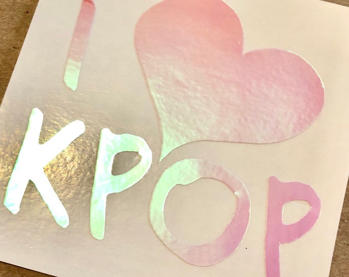 I Love KPop Decal