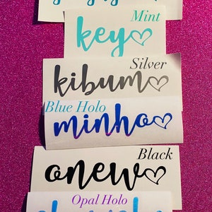 SHINee Heart Lightstick Decals
