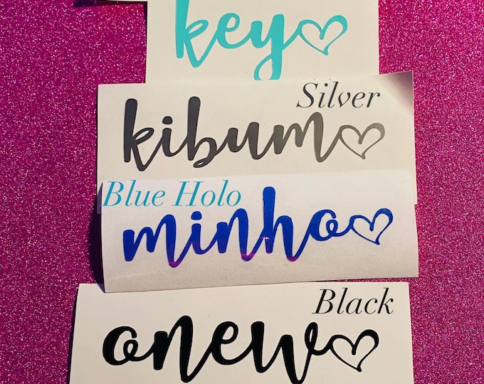 SHINee Heart Lightstick Decals