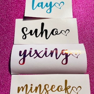 Exo Heart Lightstick Decals