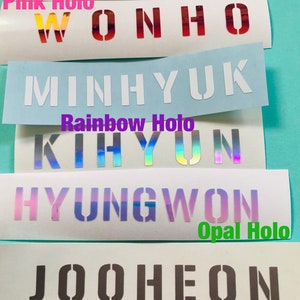 Monsta X Lightstick Decals