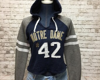 notre dame cropped sweatshirt
