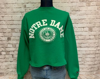 notre dame cropped sweatshirt