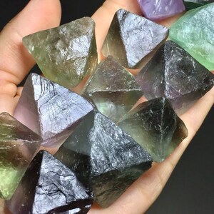 1/2 lb. Phantom Fluorite Octahedrons