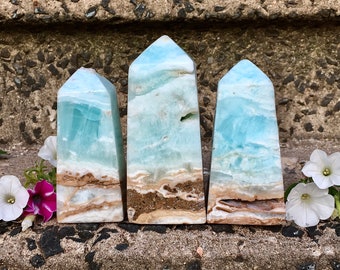 Blue Caribbean Calcite Tower