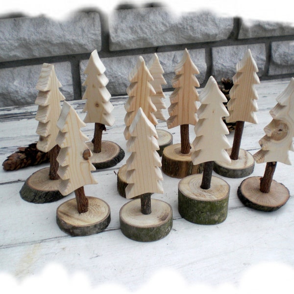 Holz-Tannen - Deko - Advent - Weihnachten - Mitbringsel - Wichtelgeschenk - Julklappgeschenk -