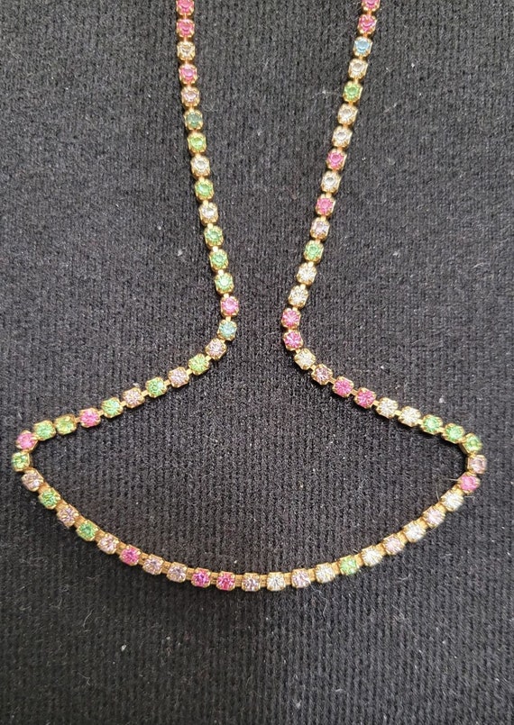 Vintage Avon Multi-Colored rhinestone necklace