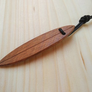 big Surfboard necklace, lovingly handcrafted from wood for mens image 5