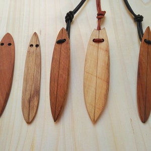 big Surfboard necklace, lovingly handcrafted from wood for mens image 3