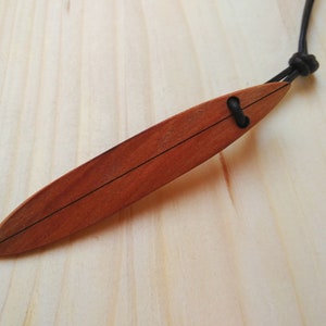 big Surfboard necklace, lovingly handcrafted from wood for mens image 6