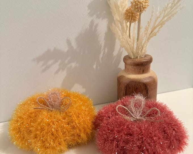 Autumn Pumpkin - Dish Scrubby