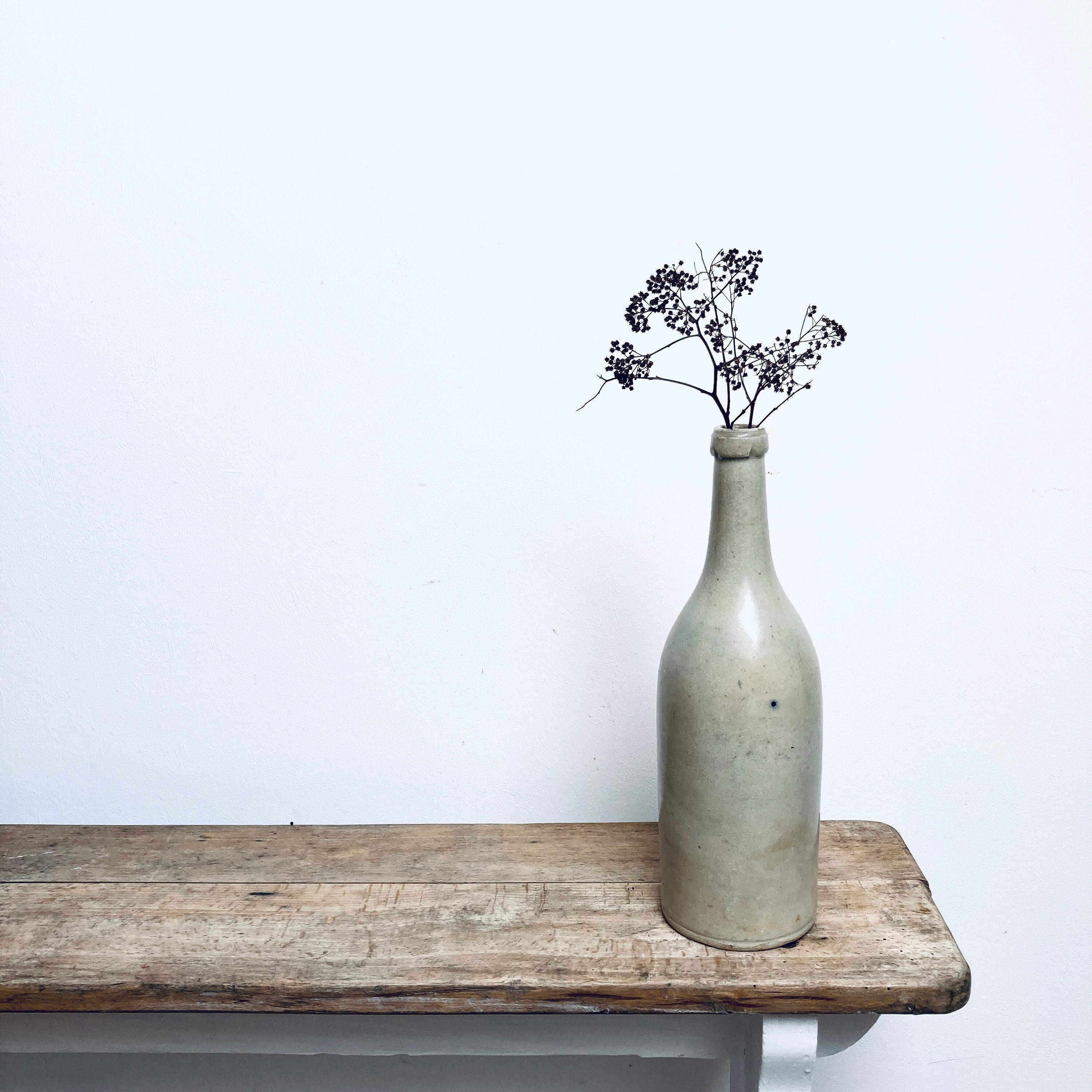 Belle Bouteille en Céramique Vintage Français, Pot de Ferme Rustique Moderne, Français Ferme, Poteri