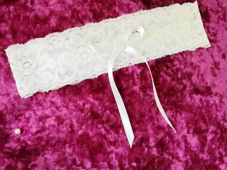 Strumpfband blaue Schleife, Strumpfband Braut ivory Brautgeschenk Trauzeugin, Strumpfband werfen JGA Blau Brautparty Hochzeit image 9