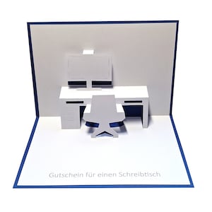 Gutschein für einen Schreibtisch