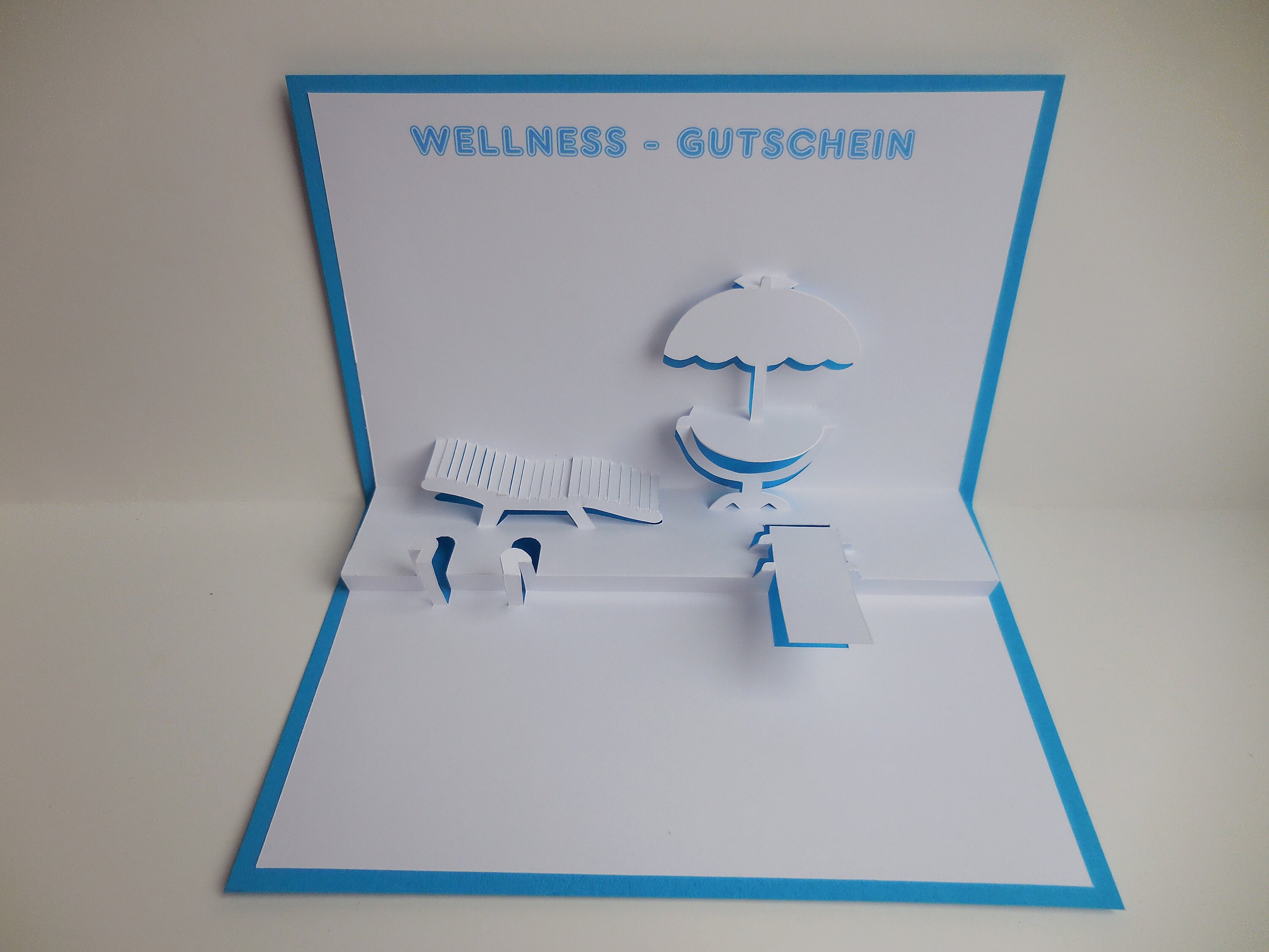 Pop up Karte Wellness Gutschein - Etsy.de