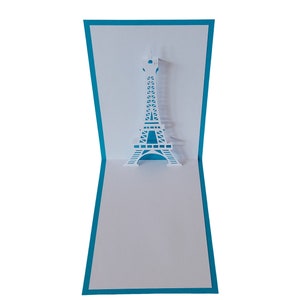 Pop up card Eiffel Tower in Paris image 1