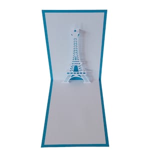 Pop up card Eiffel Tower in Paris image 1