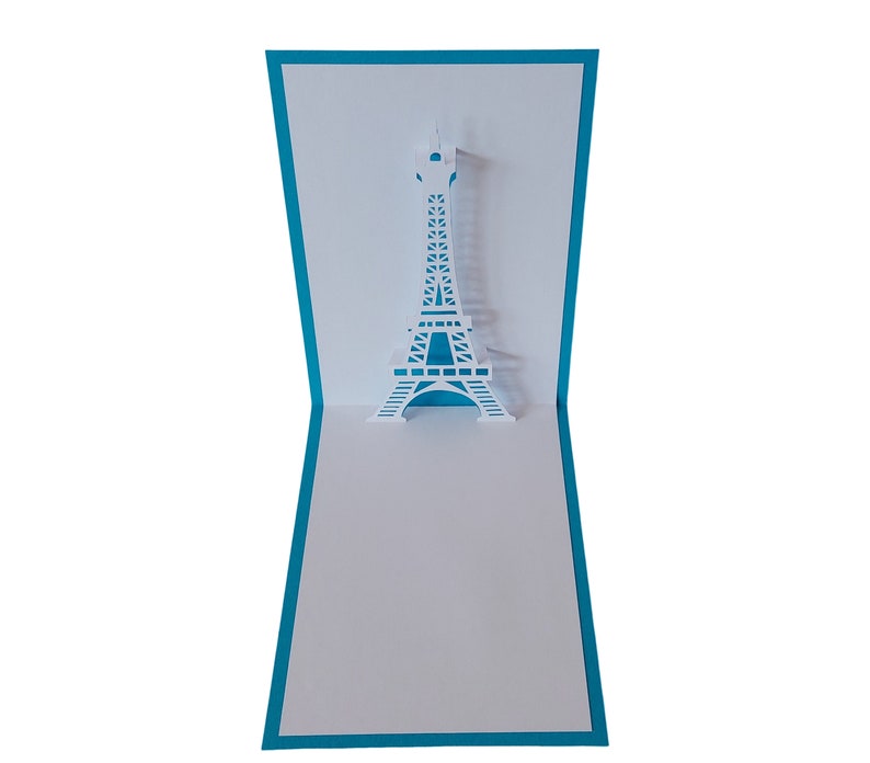 Pop up card Eiffel Tower in Paris image 1