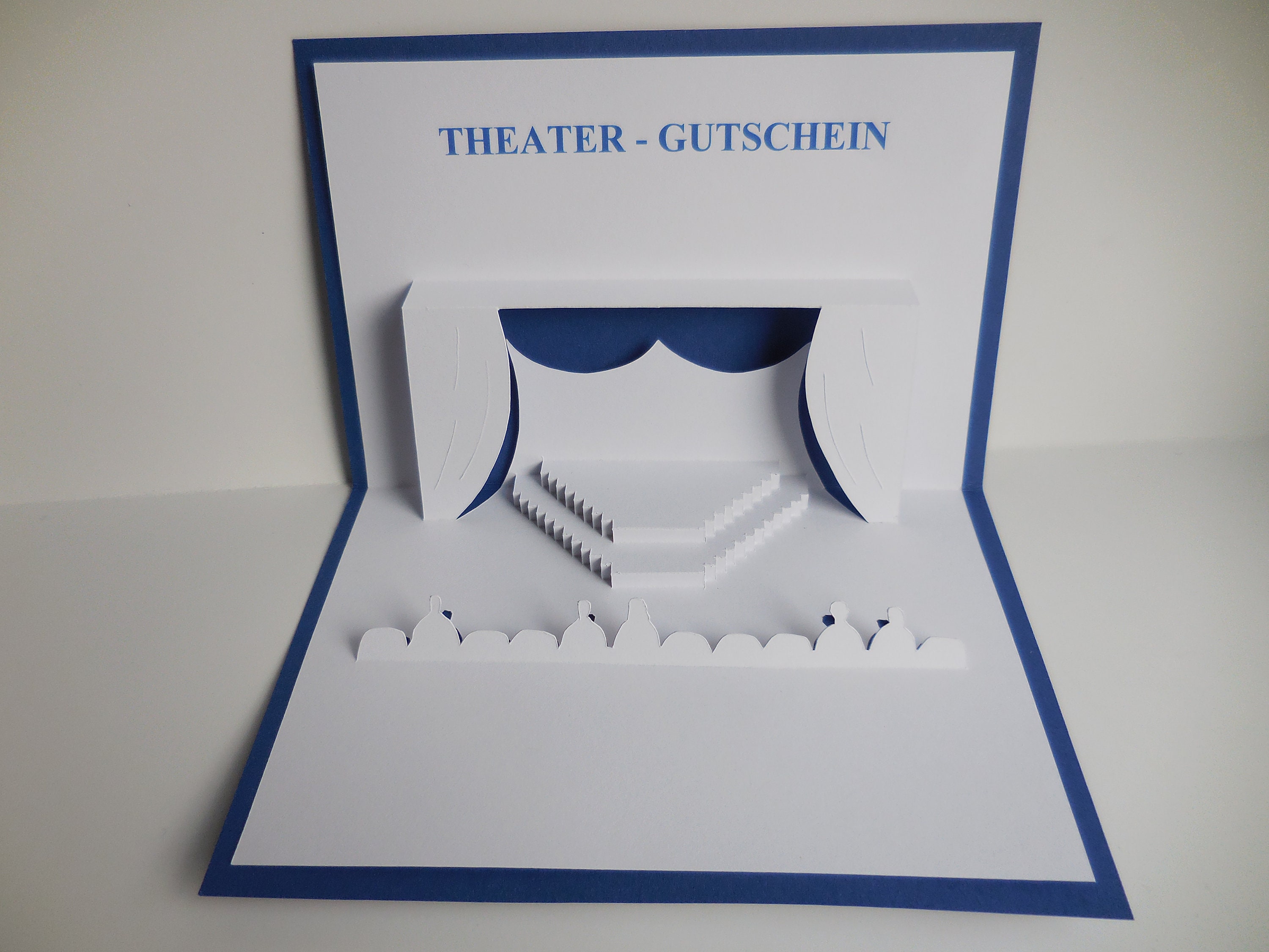 Pop up Karte Theater Gutschein | Etsy