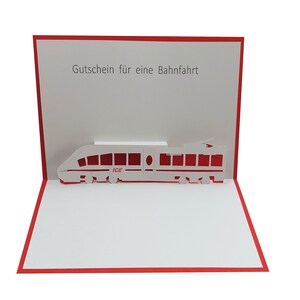 Voucher - train ride, Deutsche Bahn, locomotive, regional train, RE