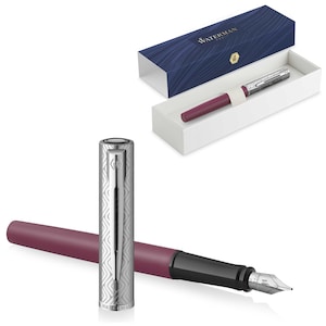 WATERMAN® Fountain Pen Model Allure Deluxe with engraving, Pink, engraved gift men women birthday personalized