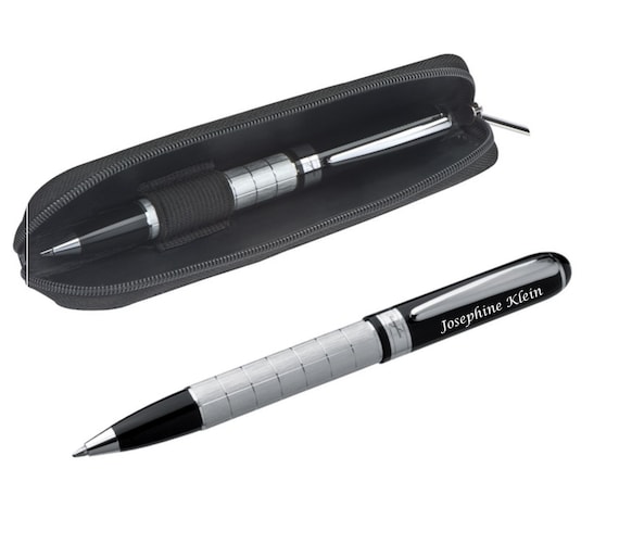 Baffle Marine Trouwens FERRAGHINI® Rotary Ballpoint Pen Black Lacquer Surface Brushed - Etsy
