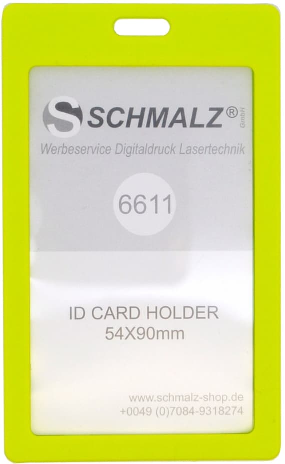 Kartenhalter aus Hartplastik im Hochformat für Mitarbeiterausweise Kartenhalter aus Hartplastik im Hochformat für Mitarbeiterausweise