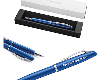 Pelikan Kugelschreiber Jazz® Noble Elegance K36 Saphire Blau Geschenk einzigartige Stifte mit Namen personalisierte Geschenke