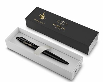 Parker Jotter XL Monochrome Premium-Kugelschreiber schwarz mit Gravur graviert 2122753 Geschenk für Männer Frauen Geburtstag personalisiert