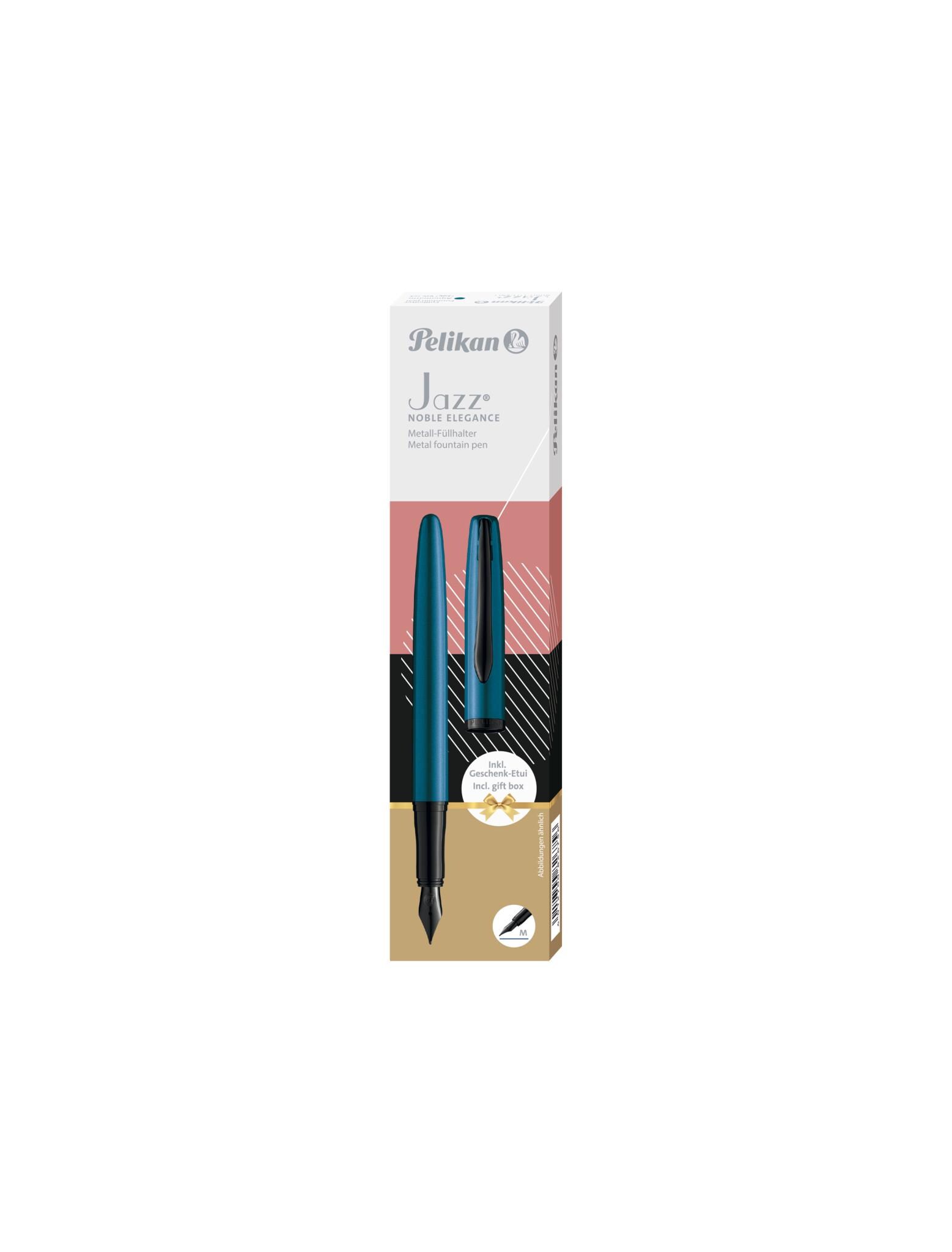 Stylo Plume Pelikan Jazz Noble Élégance P36 Aquamarine - Plume M - Bleu Avec étui - Neuf étiqueté - Fabriqué En Allemagne