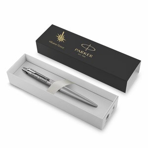 Parker Jotter XL Monochrome Premium Ballpoint Pen Silver Engraved 2122756 Gift for Men Women Birthday Personalized