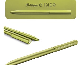 Stylo à bille Pelikan Ineo® Elements K6 vert avec gravure cadeau stylos uniques avec nom cadeaux personnalisés personnalisés