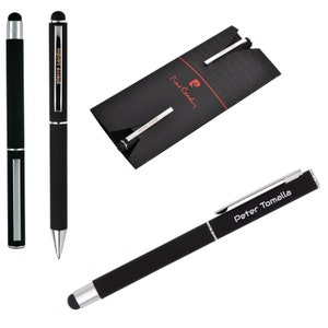 Pierre Cardin® CLAUDIE TouchPen Set Rollerball Kugelschreiber mit Gravur | Premium Box personalisiertes Geschenk  Jahrestag Geburtstag