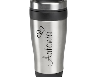 Lard® noble thermo mug GABARONE engraving 400 ml drinking cup engraved insulated