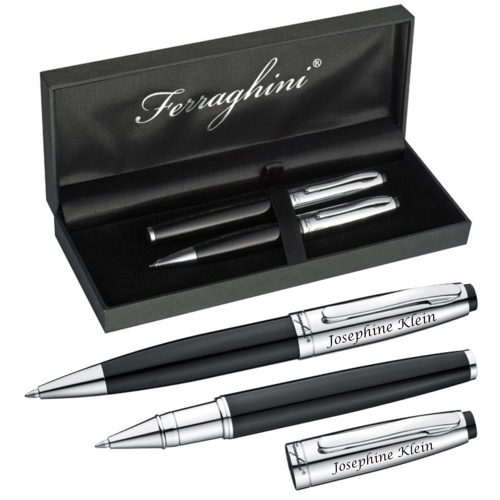 sla weduwe Opstand Writing Set FERRAGHINI® in Ballpoint Pen and Rollerball With - Etsy