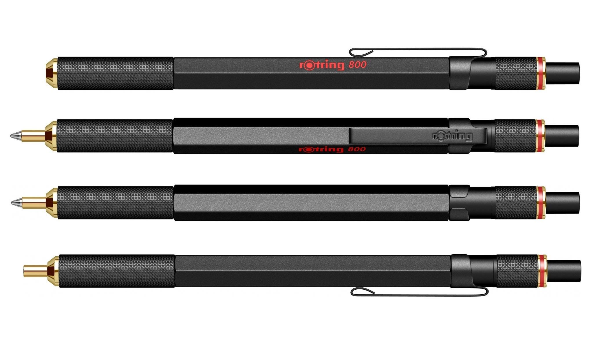 Personalized Rotring 600 Ballpoint Pen – Black | Engraved | Black