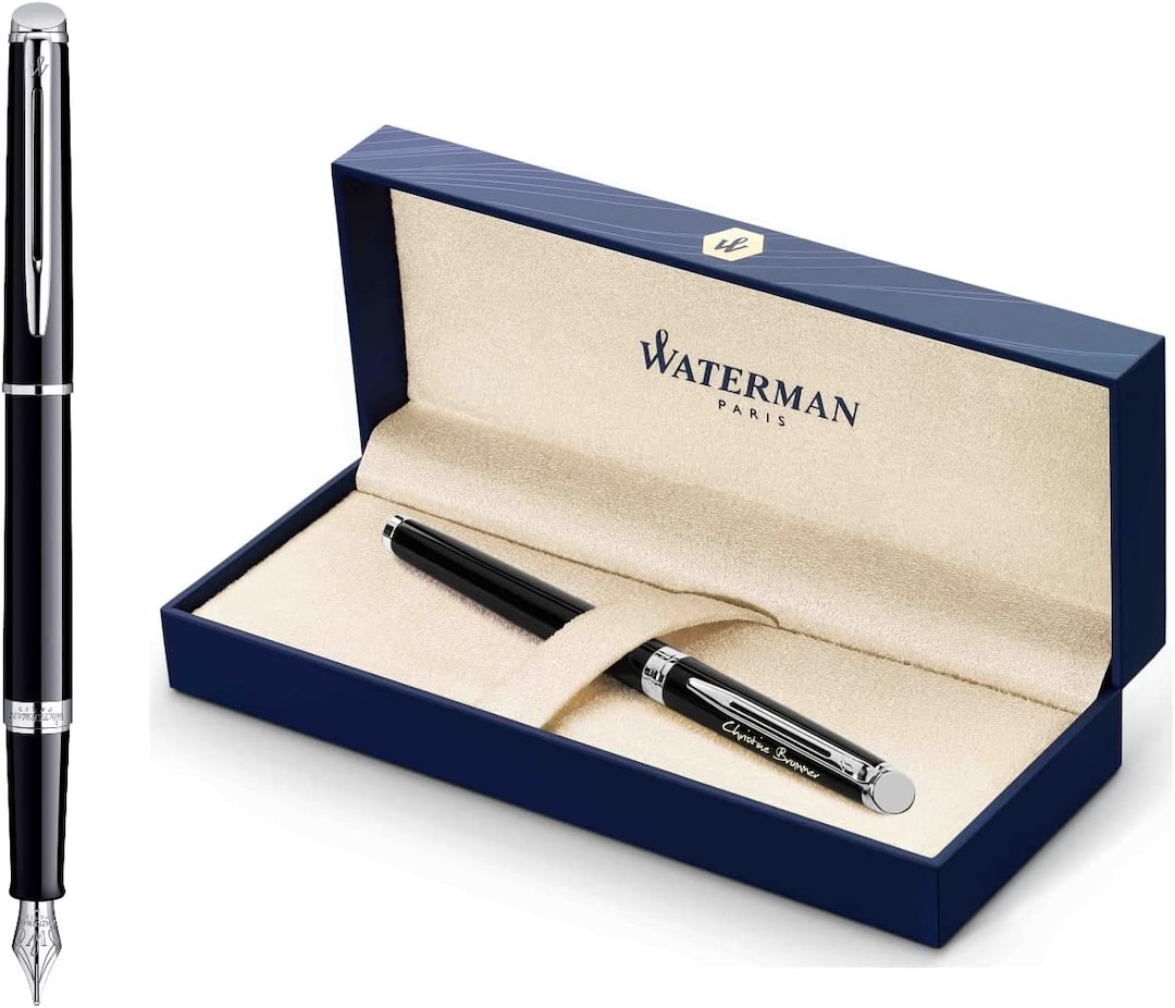 WATERMAN® Fountain Pen Model Hemisphere Lacquer Black C.C. With