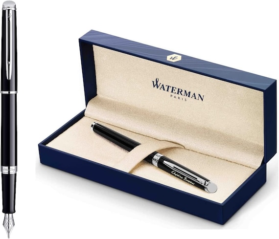 WATERMAN® Fountain Pen Model Hemisphere Lacquer Black C.C. With
