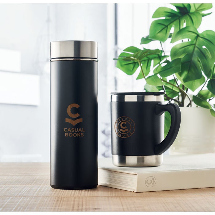Schmalz Tazza Termica In Bambù E Acciaio Inox 250 Ml – Con Incisione Laser Personalizzata, Manico Nero, Sostenibile - 5