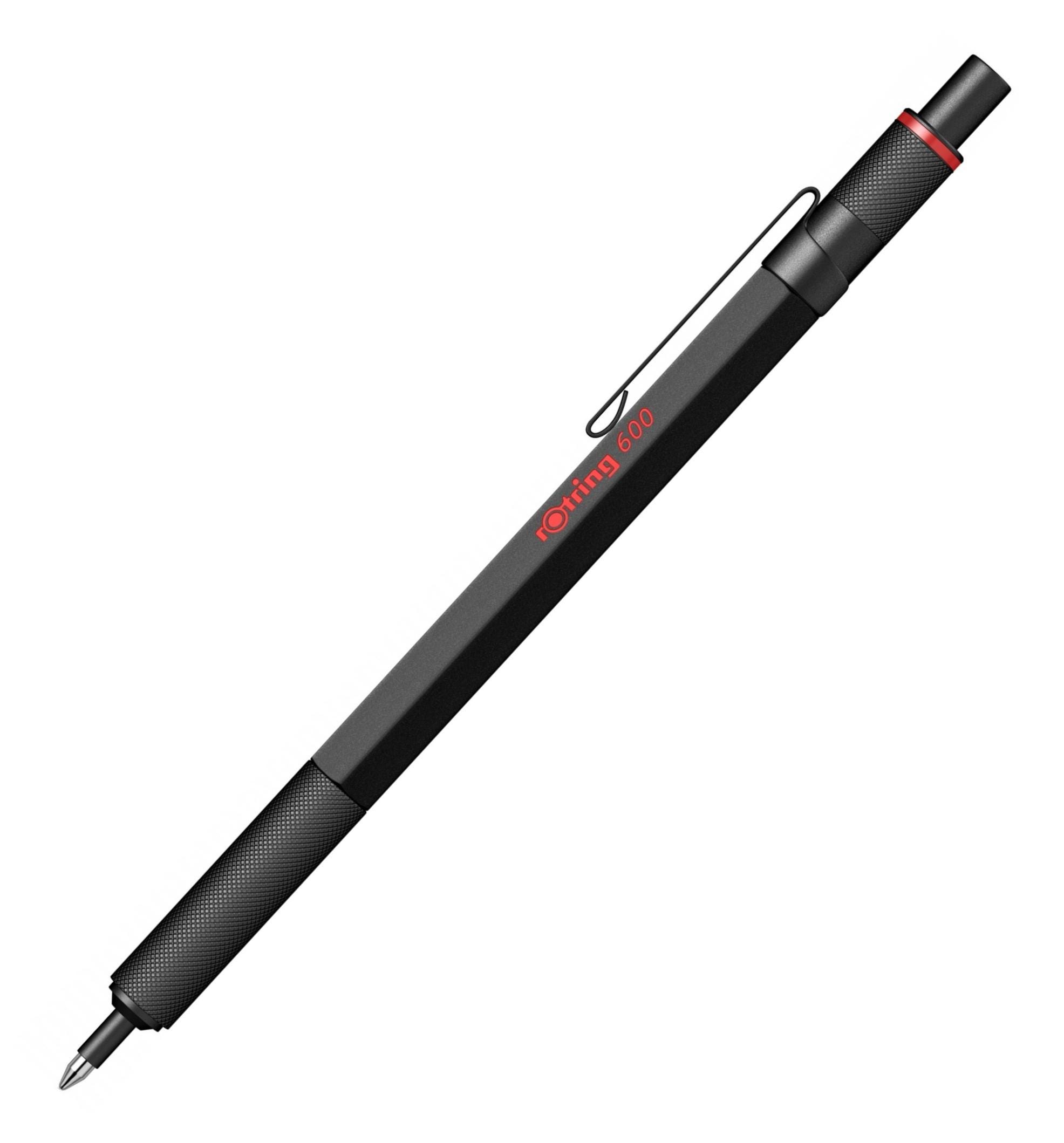 Personalized Rotring 600 Ballpoint Pen – Black | Engraved | Black
